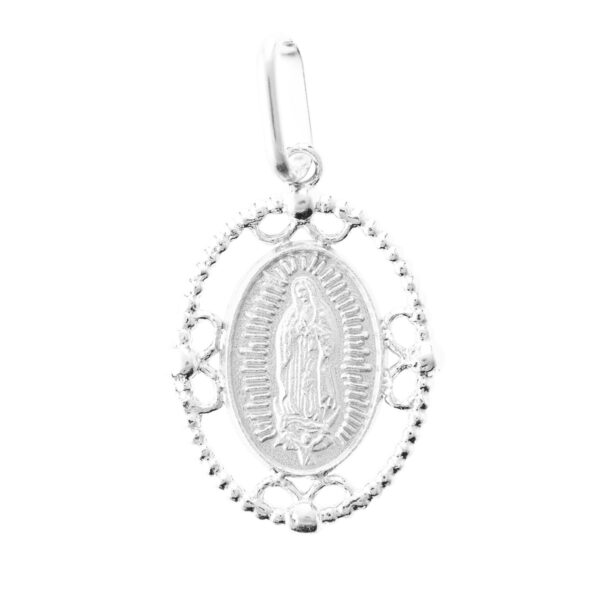 medalla guadalupe contorno calado