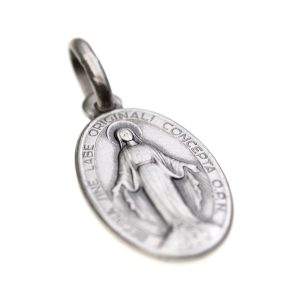 medalla milagrosa en plata