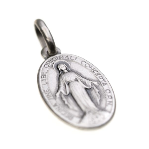 medalla milagrosa en plata