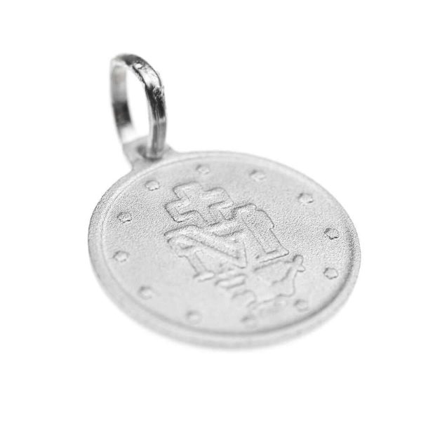 medalla milagrosa circular inclinada