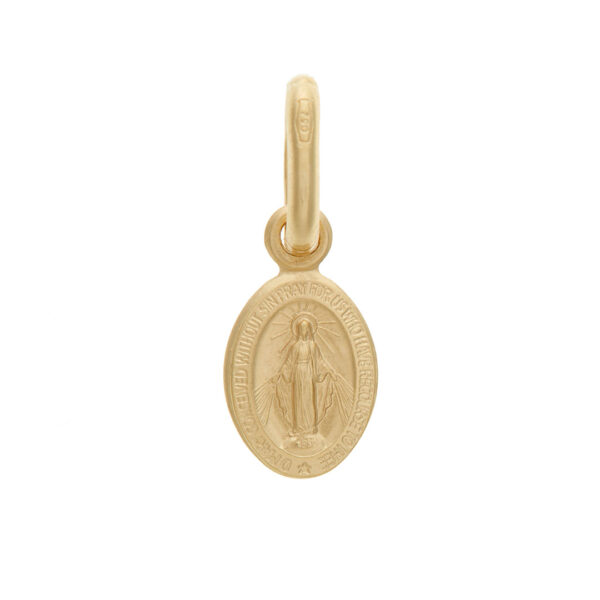 medalla milagrosa mini oro 18k