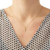 medalla milagrosa mini oro 18k collar
