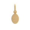 medalla milagrosa mini oro 18k reverso