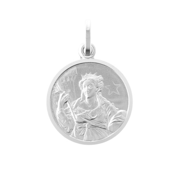 medalla plata santa barbara