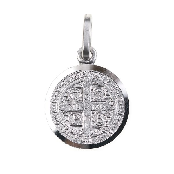 medalla san benito contorno liso