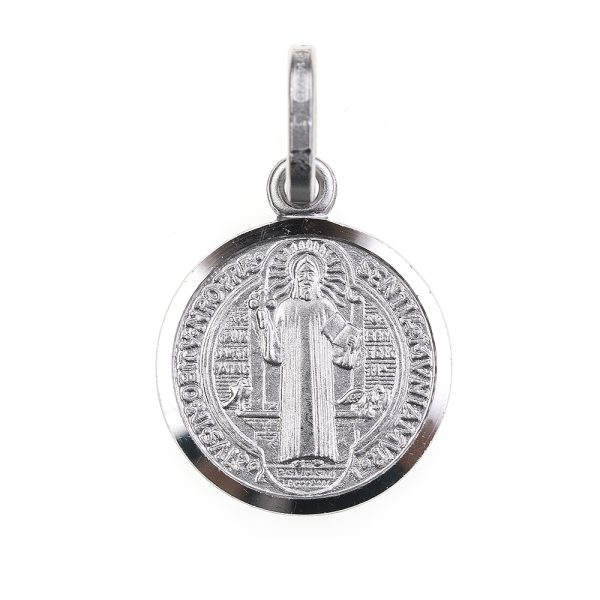 medalla san benito contorno liso anverso