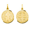 medalla-san-benito-plata-bano-oro-contorno-liso