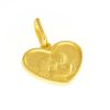 medalla tres micras corazon angeles detalle