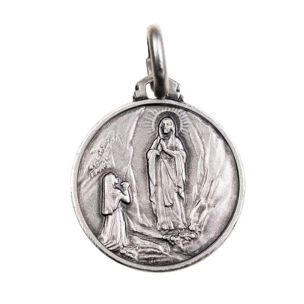 medalla virgen lourdes