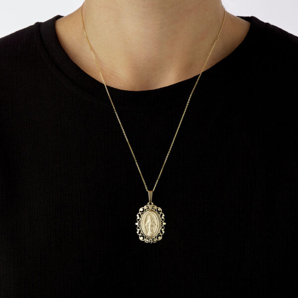 medalla virgen milagrosa calado oro 18k 109640