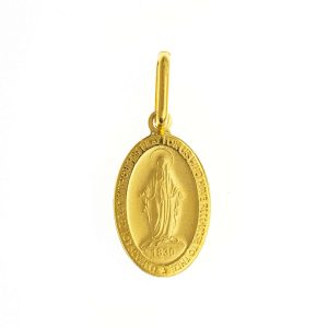 medalla virgen milagrosa tres micras