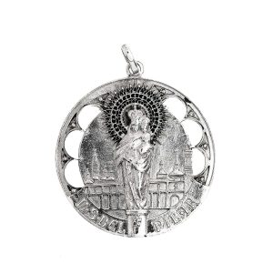 medalla virgen pilar calada