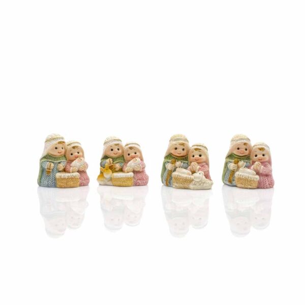 mini belenes tonos rosas