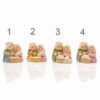 mini belenes tonos rosas numerados
