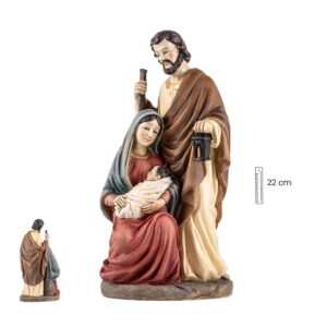 Figura belén, misterio navideño, una pieza, 22 cm