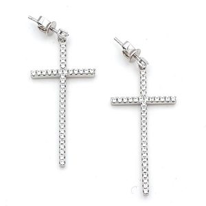 Pendientes plata con circonitas