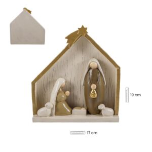 portal navidad efecto madera pintada