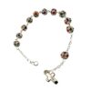 pulsera circonitas cruz