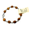 pulsera cuentas madera benito rosas