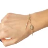 pulsera denario cuentas pequeñas 18k