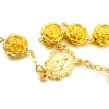 pulsera denario medalla virgen milagrosa dorada 3