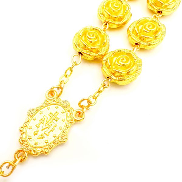 pulsera denario medalla virgen milagrosa dorada 4