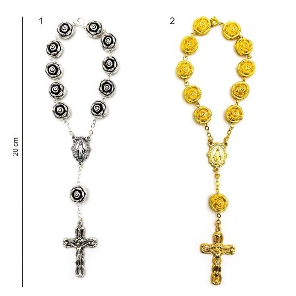 pulsera denario medalla virgen milagrosa dos modelos medidas