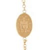 pulsera denario oro 18k detalle medalla milagrosa reverso