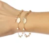 pulsera denario oro 18k dos medidas modelo