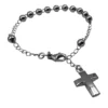pulsera denario plata cuentas pequeñas detalle