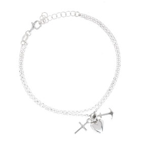 pulsera doble cadena virtudes teologales