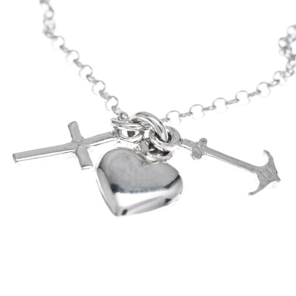 pulsera doble cadena virtudes teologales detalle
