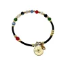pulsera espitiru santo piedras colores