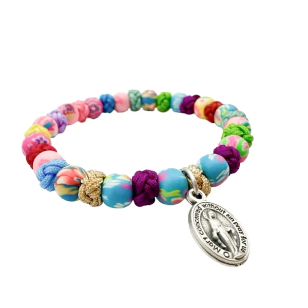 pulsera floral infantil detalle