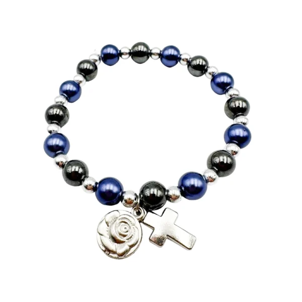 pulsera hematite azul