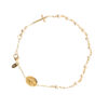 pulsera oro perlas milagrosa