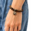 pulsera virgen carmen elastica madera