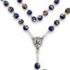 rosario cloisonne azul detalle