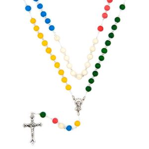 Rosario perfumado misionero, colores de los cinco continentes