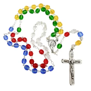 rosario misionero cristal
