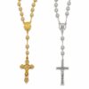 rosario strass plateado dorado