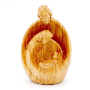 Figura Sagrada Familia, talla de madera de arce, varios tamaños