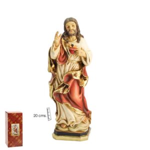 sagrado corazon jesus figura contrapposto 20cm