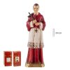 figura de san carlos borromeo de 20cm hecha en resina
