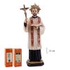 figura san francisco javier vestido de sacerdote con cruz