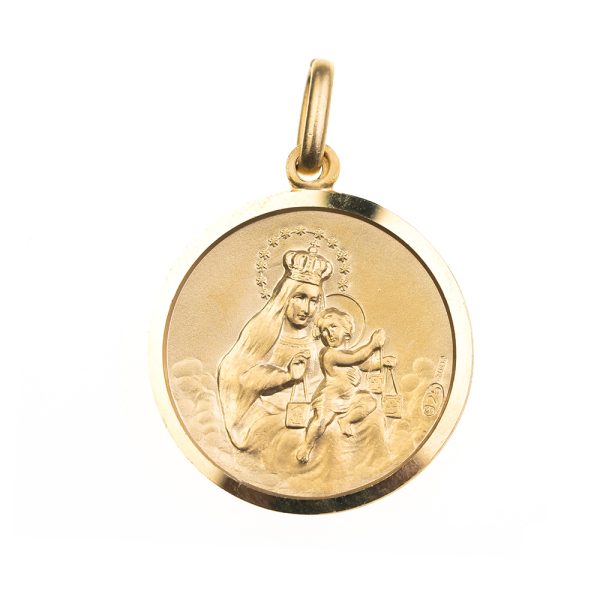 virgen carmen medalla escapulario oro 2