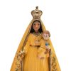 virgen cobre 30cm detalle caras