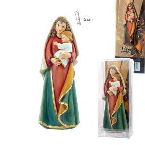Figura Virgen con el Niño Jesús, 12 cm