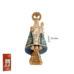 Figura Virgen de Covadonga azul, varios tamaños