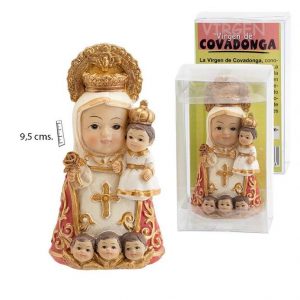 Figura Virgen de Covadonga infantil, 9,5 cm
